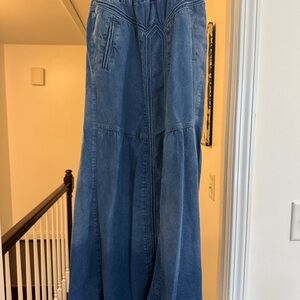 Denim Maxi Skirt